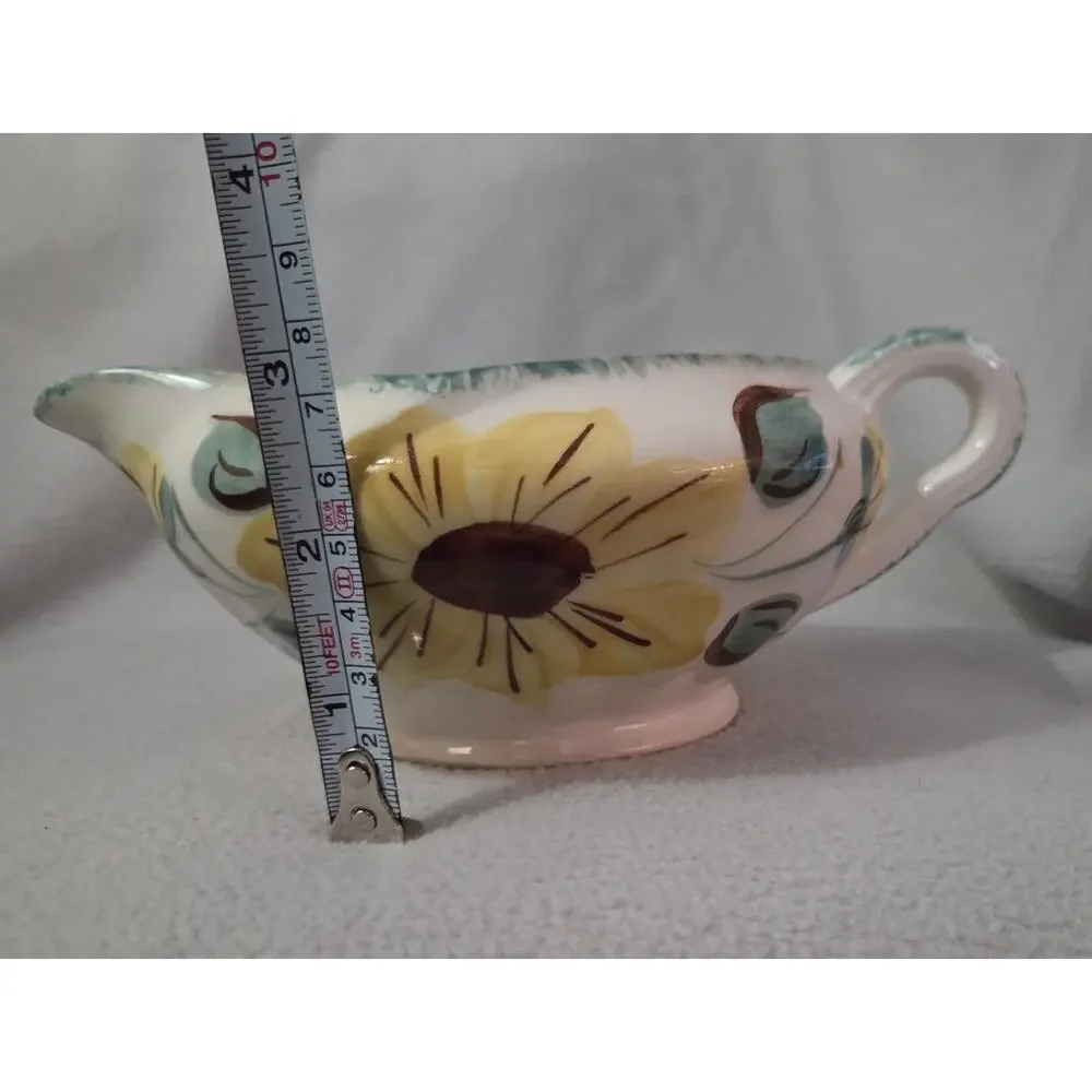 Blue Ridge Southern Pottery Yellow Flower CREAMER Hand Painted